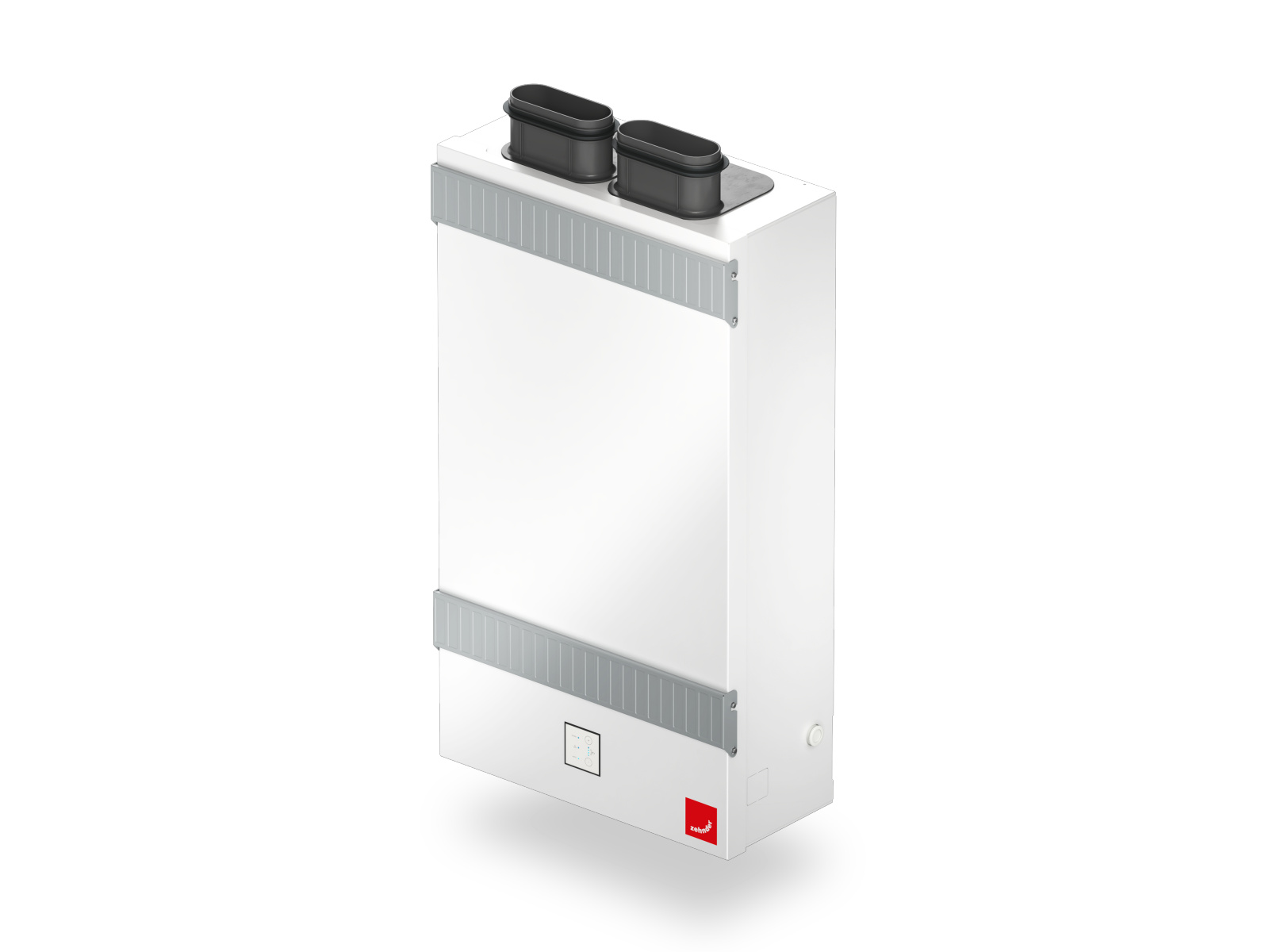 Zehnder_CSY_ComfoAirFit100_Setup1_Shadow_Persp Cut-Out Zehnder ComfoAir Fit 100 Comfortable indoor ventilation Angled view